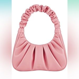 JW PEI Gabbi Ruched Hobo Handbag in Coral Almond